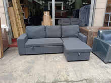 Load image into Gallery viewer, HF2008 Corner Sofa with Pull Out Bed &amp; Storage (Gray)
