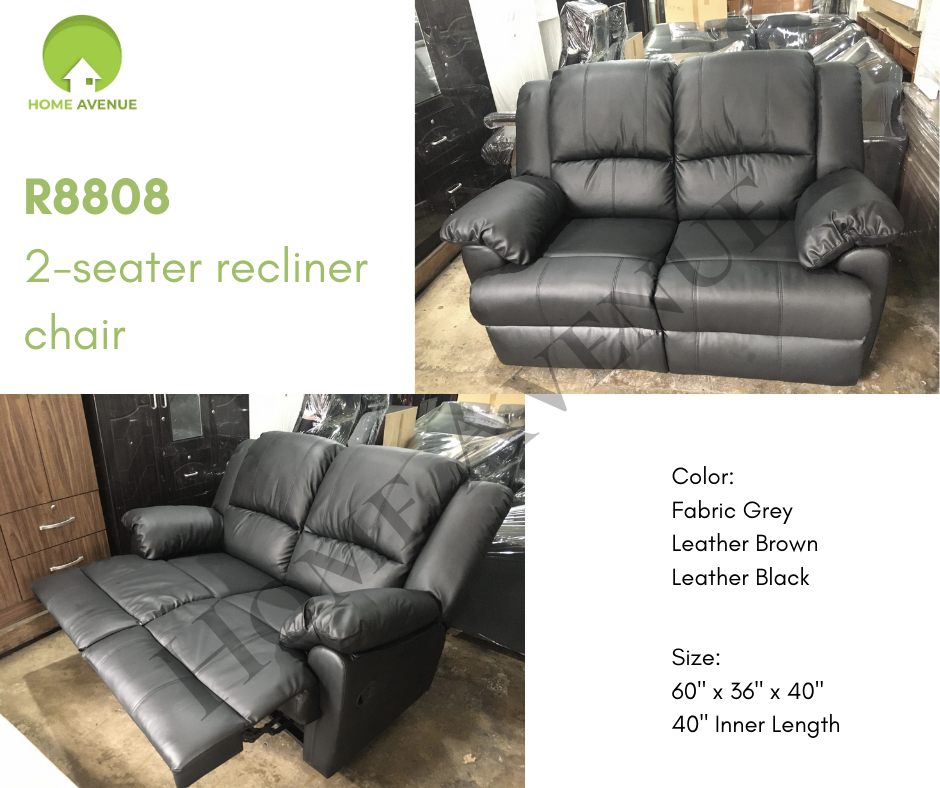 R8808 2-Seater Recliner Chair