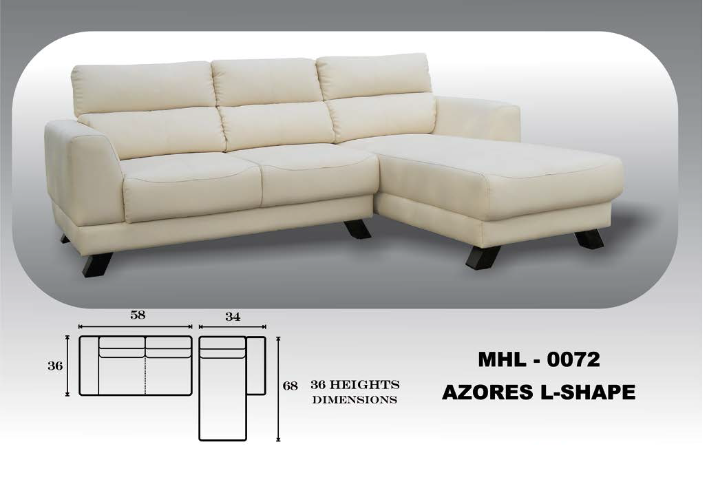 MHL 0072 Azores L-Shape Sofa Set at Lowest Price | The Home Avenue