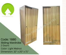 Load image into Gallery viewer, 1880 2-Door Sliding Wardrobe Cabinet
