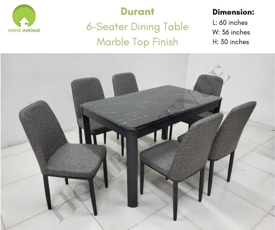 Durant 6Seater Dining Table at Lowest Price The Home Avenue Home
