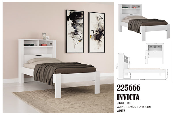 225666 Invicta Single Bed