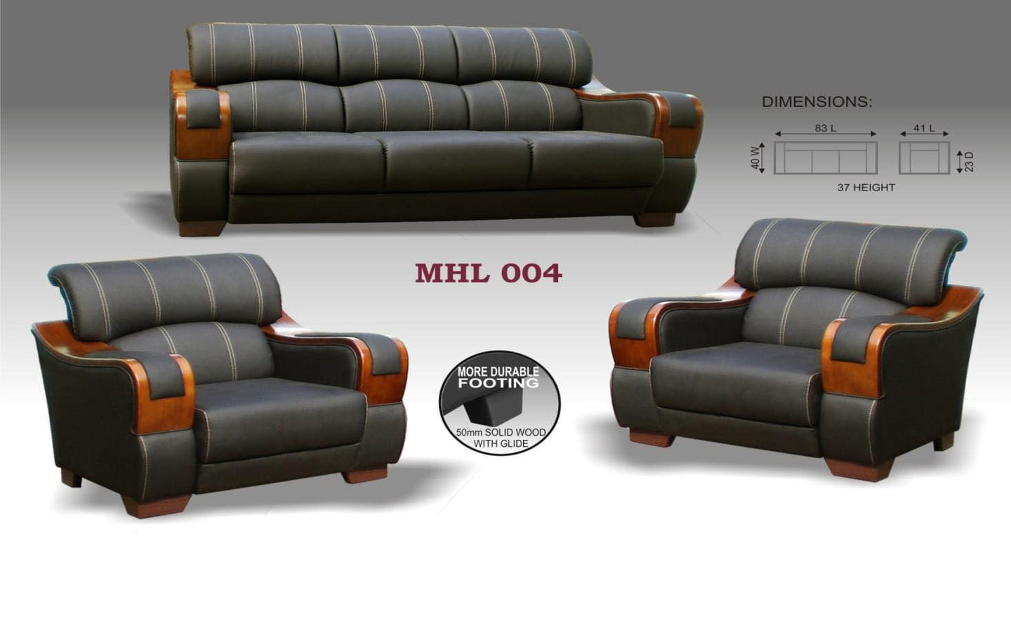 MHL 004 Sofa Set with Center Table