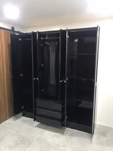 Load image into Gallery viewer, 57213700 Wardrobe Cabinet (Black)
