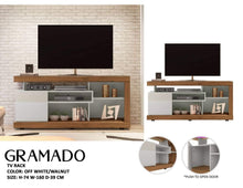 Load image into Gallery viewer, Gramado TV Rack (Off White/Walnut)
