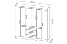 Load image into Gallery viewer, New Realce Wardrobe Cabinet (White)

