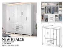 Load image into Gallery viewer, New Realce Wardrobe Cabinet (White)

