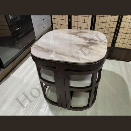 Marble Top Dining Table (4-Seater) - Main Image