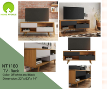 Load image into Gallery viewer, NT1180 TV Stand (Black)
