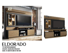Load image into Gallery viewer, Eldorado Entertainment Center (Hazelnut/Black)
