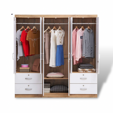 Load image into Gallery viewer, Kari 6-Door Wardrobe Cabinet (White)
