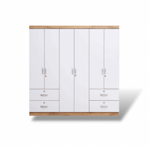 Load image into Gallery viewer, Kari 6-Door Wardrobe Cabinet (White)
